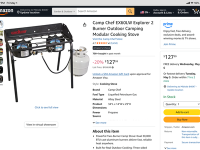 Camp chef explorer brand new with carrying case