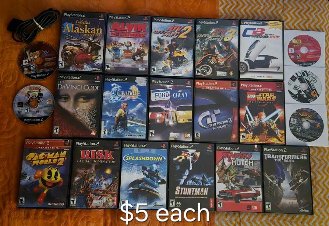 Ps2 games $5 each including Ford vs Chevy! trades considered!