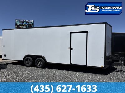 8.5x24 Look ST DLX Enclosed Cargo Trailer - 7'0" Interior - 10K GVWR - .080 PolyCor, Alloy Wheels, Black Out Package
