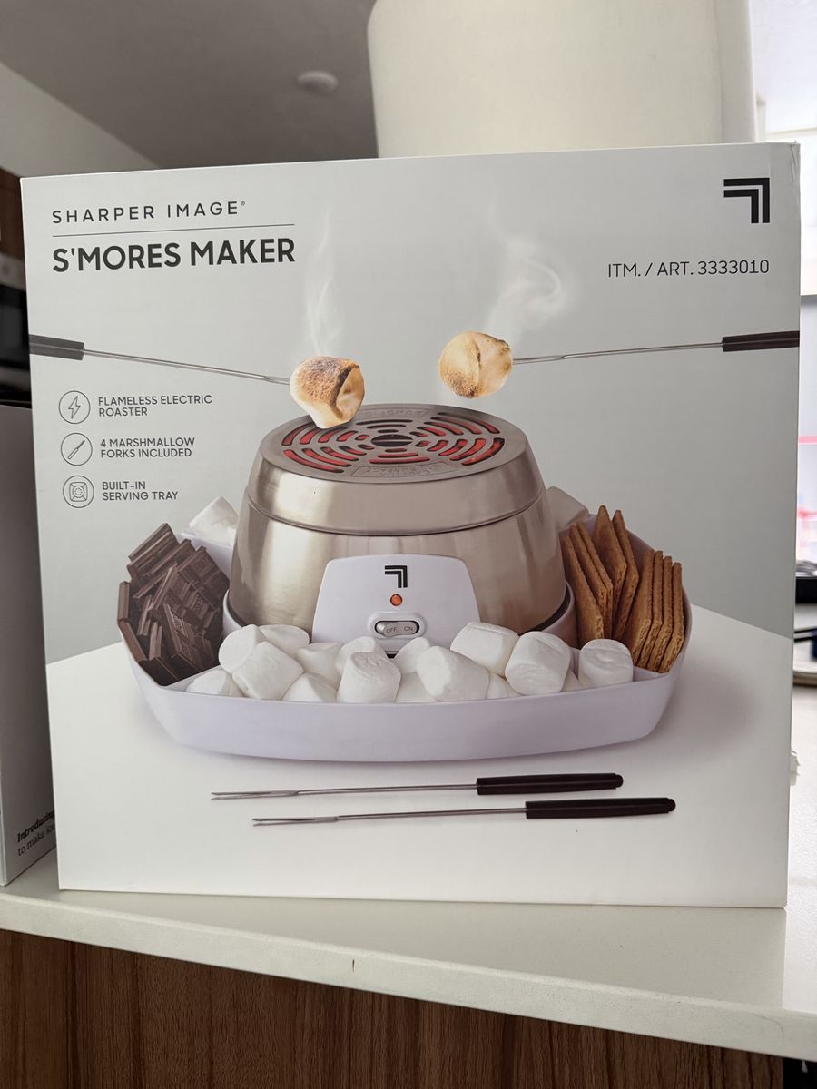 (Brand NEW- never used) Sharper Image Electric S'mores Maker with Built-In Serving Tray