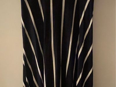 Navy blue stripe dress