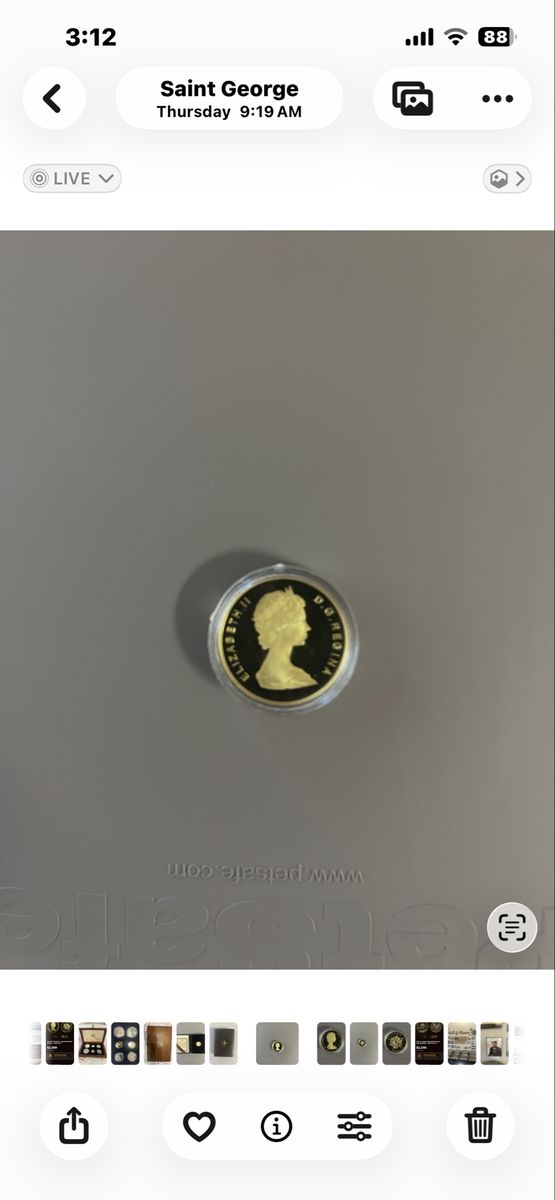 1984 Royal Canadian Mint $100 Gold Coin Queen Elizabeth II w/ Certificate & Case