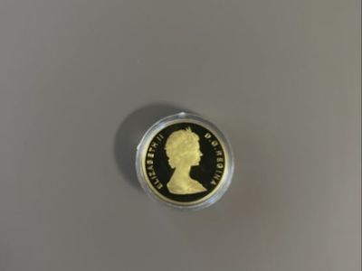 1984 Royal Canadian Mint $100 Gold Coin Queen Elizabeth II w/ Certificate & Case