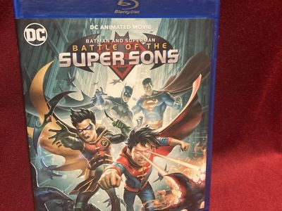 DC Animated Movie Battle Of The Super Sons Batman Superman Blu Ray & Code