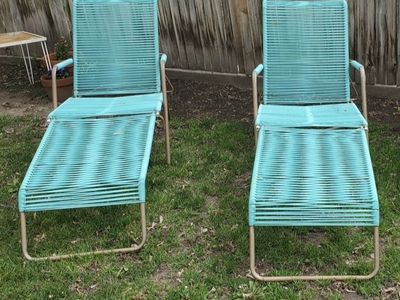 Rare Vintage Aimes Aire Lounger Pair