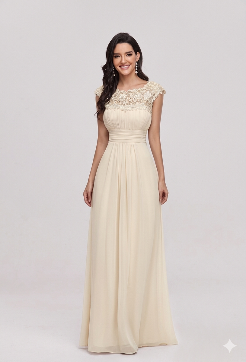 Modest mother of the bride formal dress for spring wedding