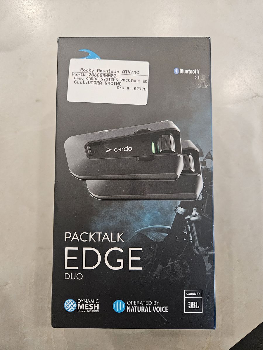 Cardo pack talk Edge Duo - ATV, RZR or Motorcycle Helmet Walkie talkies