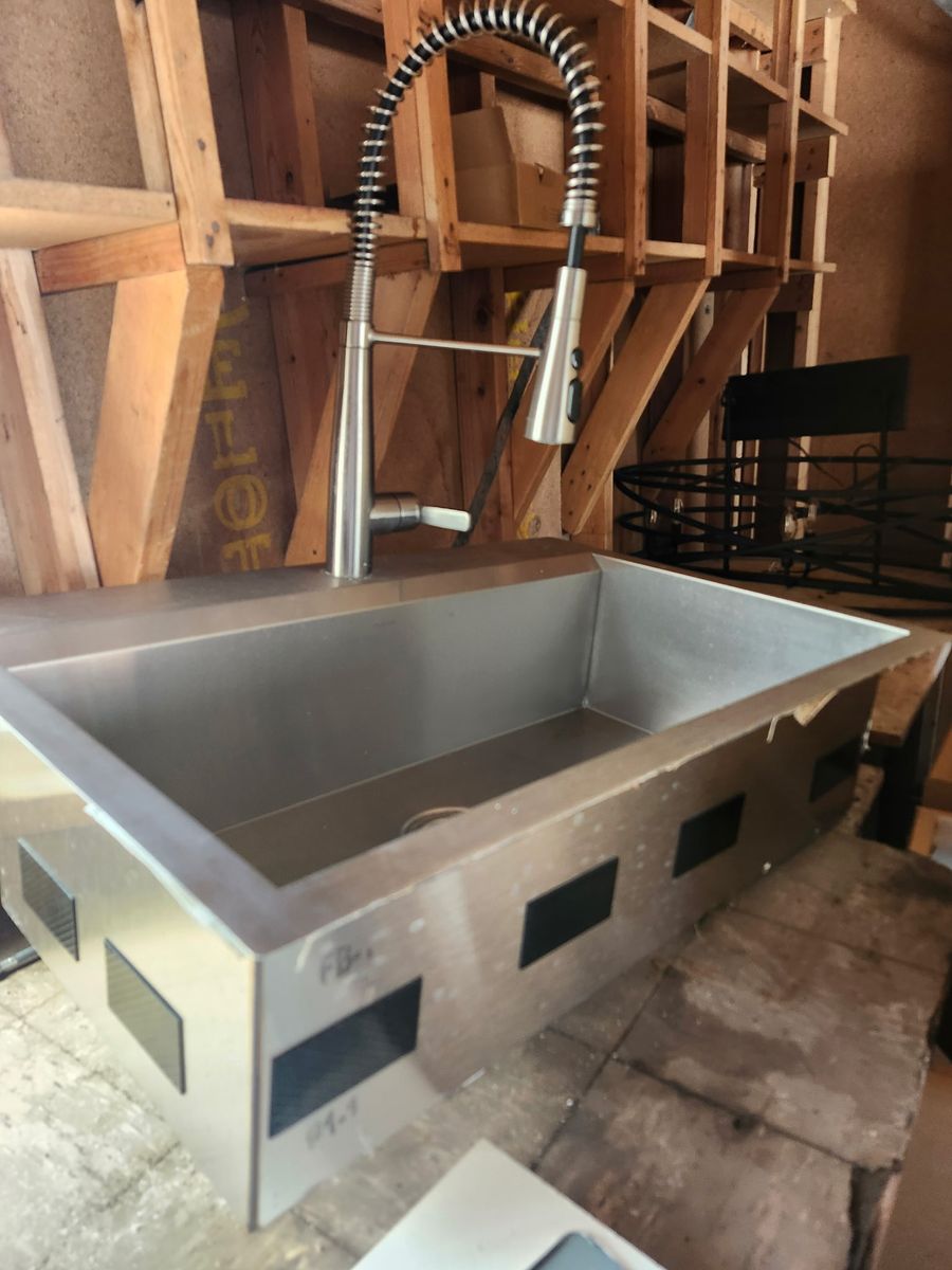 Sink and faucet combo
