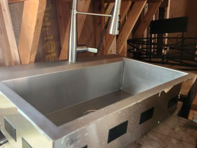 Sink and faucet combo