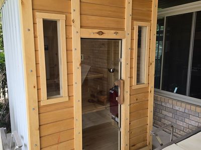 BRAND NEW Outdoor Cabin Sauna - Never Used - Finlandia Heater Included