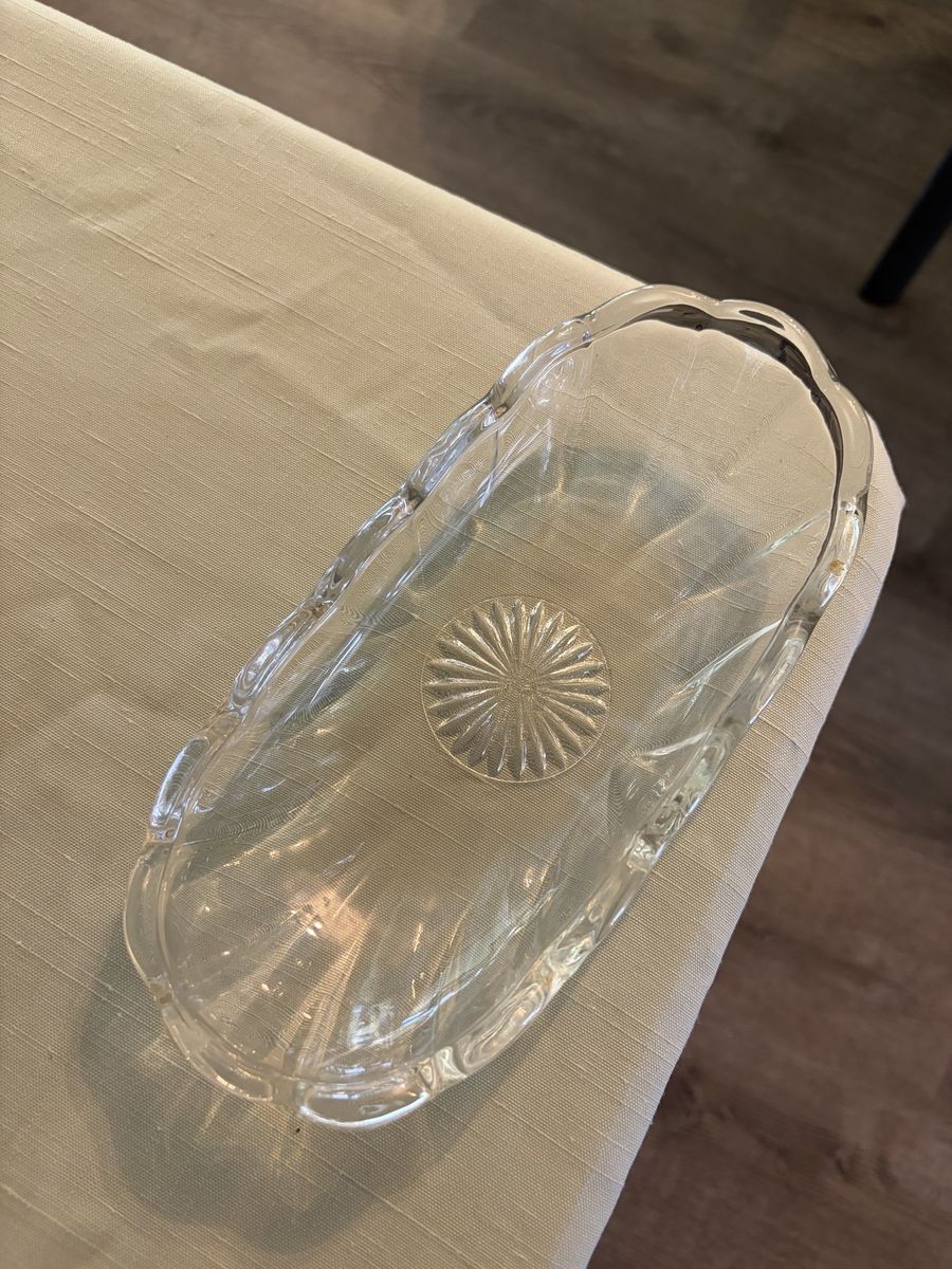 Vintage Pressed Glass Relish Trays – Set of 8