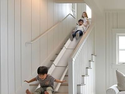 Kids Stairslide with cushion for bottom 9-12 stairs