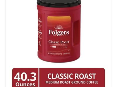 Folgers Classic Roast Ground Coffee, Medium Roast, 40.3 Ounces - Freshly Sealed Canister