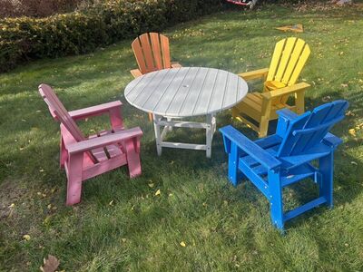 Poly-Wood Kids Chairs and Table