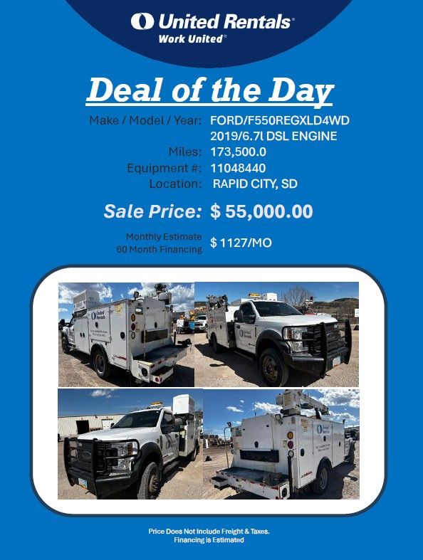 Ford F550 mechanic truck with crane