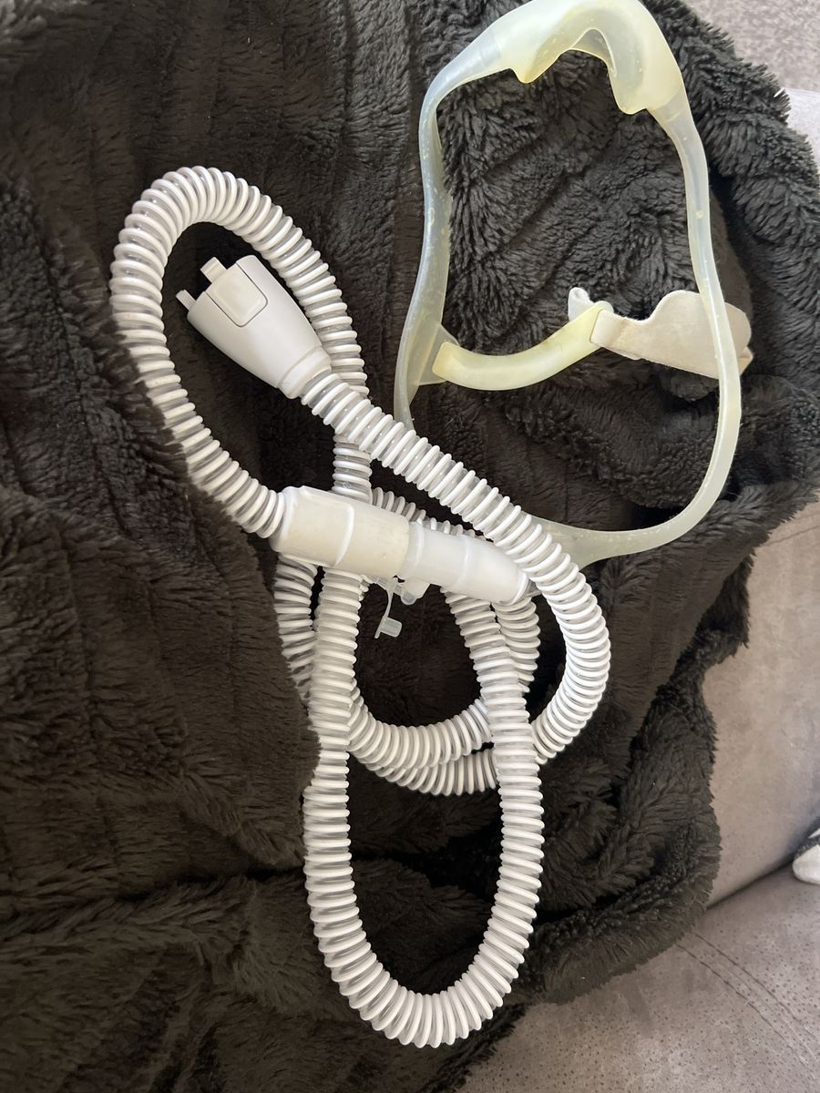 Used CPAP Machine Hose & Headgear - Medical Equipment