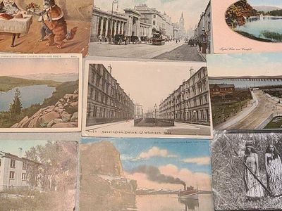 Vintage Postcard Lot - Mixed Scenic, Historical, and Novelty Postcards