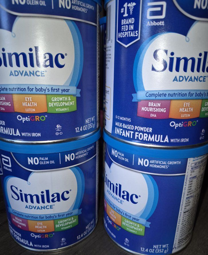 4 new cans 12.4oz powder Similac Advance Infant Baby Formula September 2026
