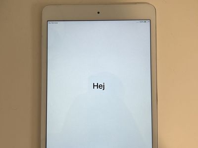 Apple iPad Mini 1st Gen A1455 16GB Wi-Fi + Cellular (No Service) - White/Silver