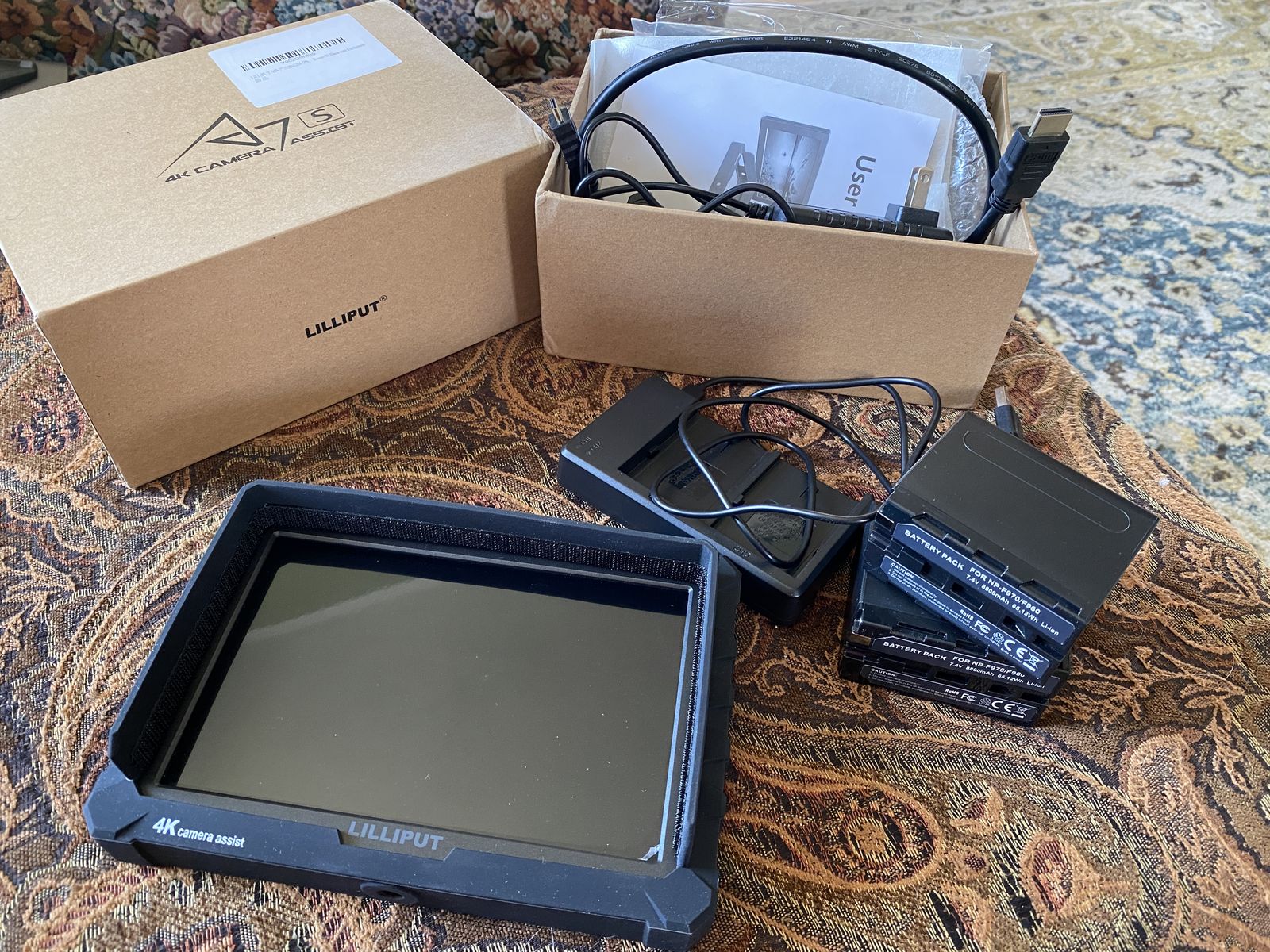 Camera Monitor and Batteries