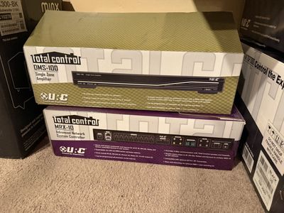 URC Total Control Smart Home Bundle - MRX-10 Controller & DMS-100 Amp (NIB)