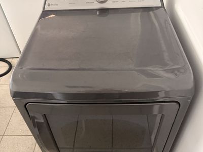 GE Profile Electric Dryer - Dark Gray