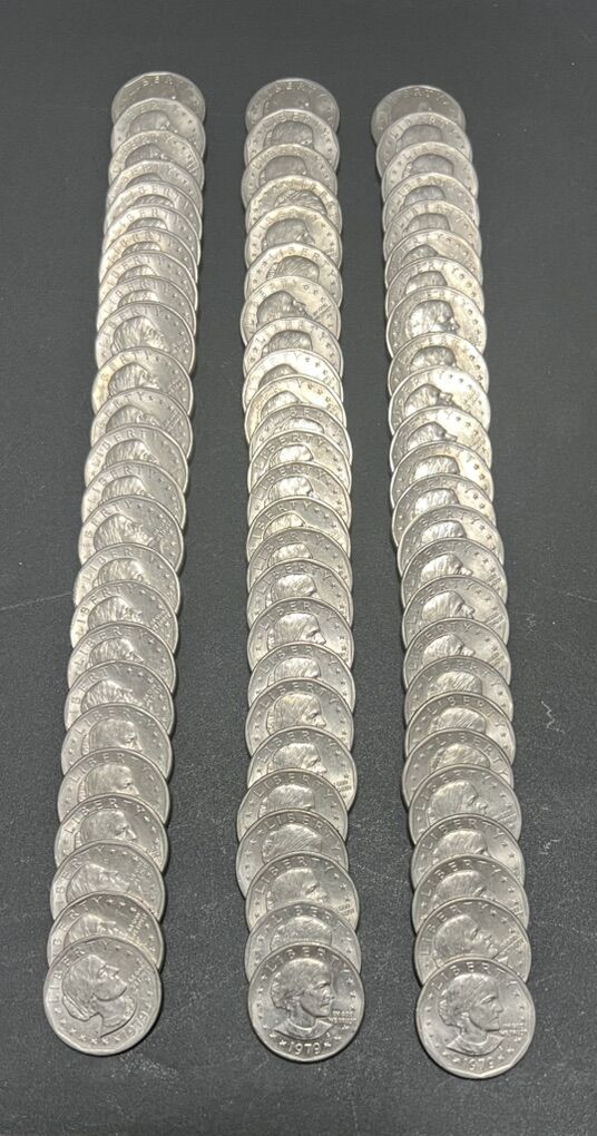 1979 SBA Rolls Of $25 Dollar Coins