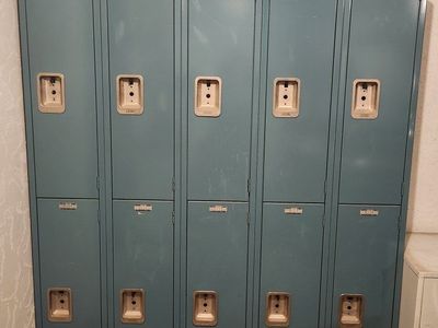 Metal Lockers - 10-Unit Double Tier Blue
