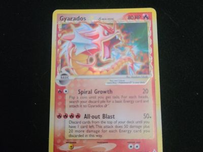 Damaged gold star gyarados Minimal creases