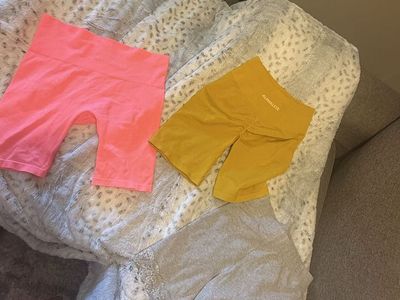 Short sport workout size m/ l all $25 alphabet