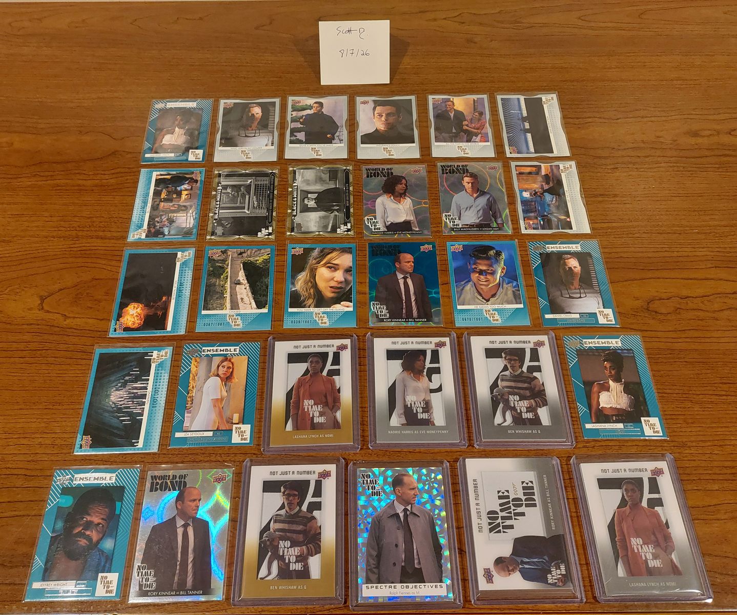 James Bond 007 No Time to Die – 30-Card Upper Deck Collector Lot – Numbered Cards, Inserts & Parallels 