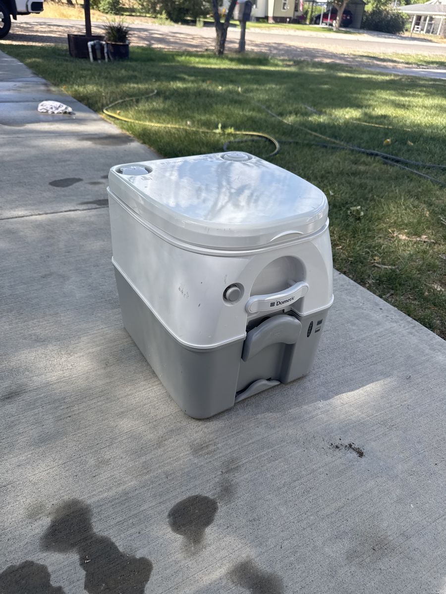 Dometic Portable Camping Toilet - White/Gray - Compact & Convenient