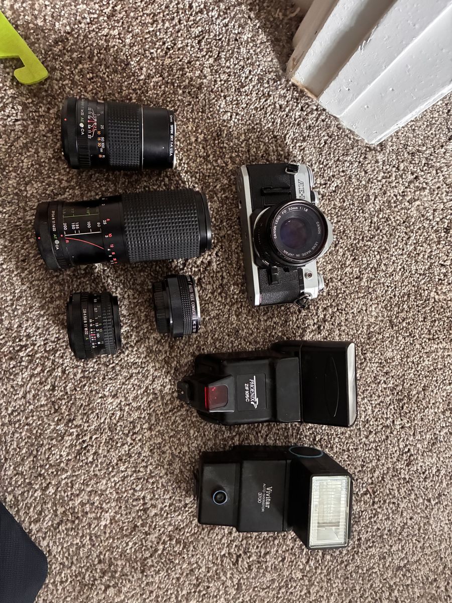 Canon AE-1 SLR camera