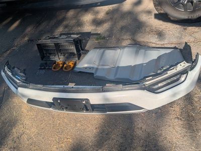 White F150 Tremor Bumper with Skid Plate & Tow Hooks