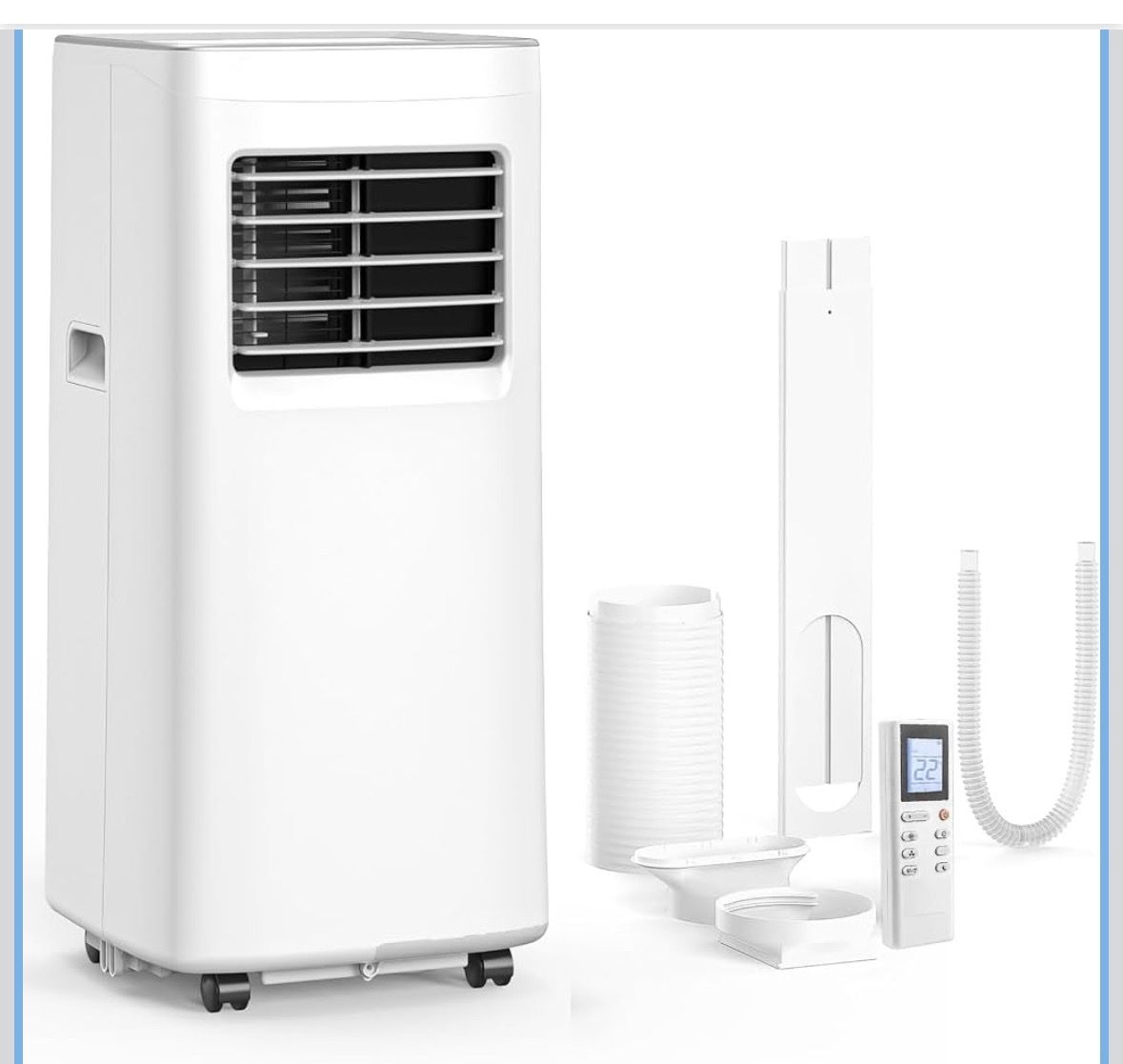 Portable Air Conditioner 8500 BTU with Remote and Window Kit