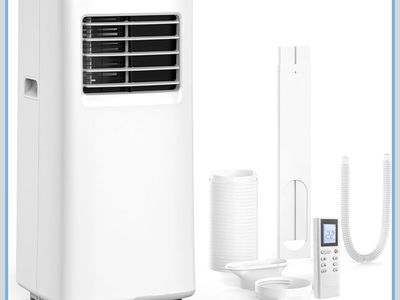 Portable Air Conditioner 8500 BTU with Remote and Window Kit