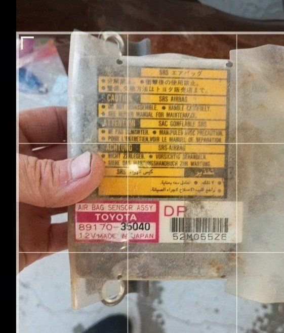 OEM Toyota 4Runner SRS Air Bag Sensor Assembly – P/N 89170-35040