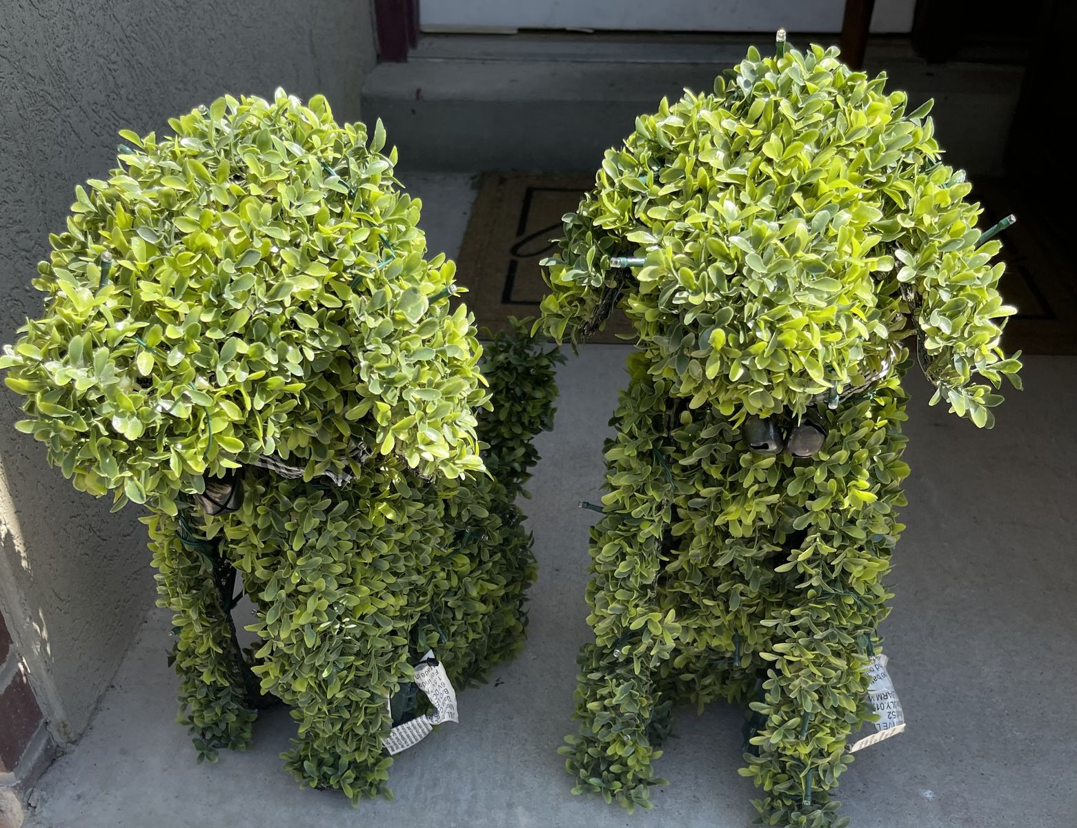 NEW Cute Garden Topiary Dogs Home Decor Decoration Figurine statue Collectible Wedding Prop
