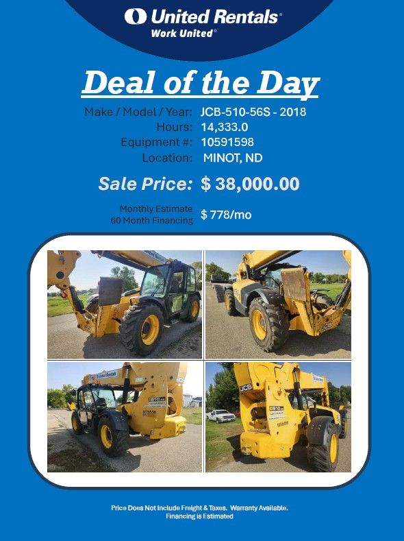 Forklift JCB 510-56ft reach 2018 Minot , ND