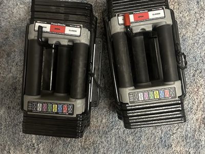 PowerBlocks Elite USA 50lb Dumbbells (set)