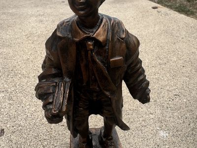 I hope they call me on a Mission bronze statue 10”.5 Tall