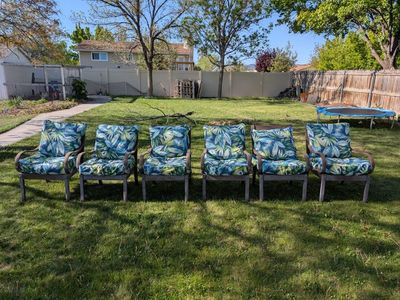 (6) Heavy Duty Patio Chairs with Cushions