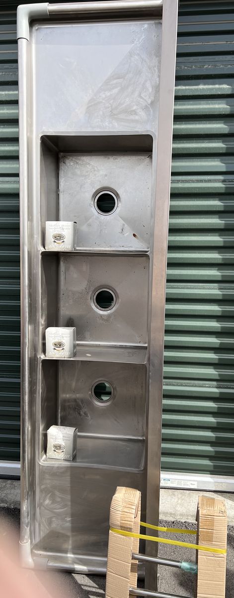 Commercial Stainless Steel 3-Compartment Sink