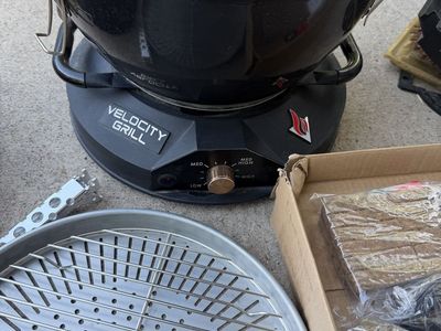 Velocity Grill Portable Wood Pellet Outdoor Camp Stove Grill with Accessories