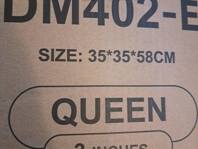New white Queen pillowtop mattress topper 3 in
