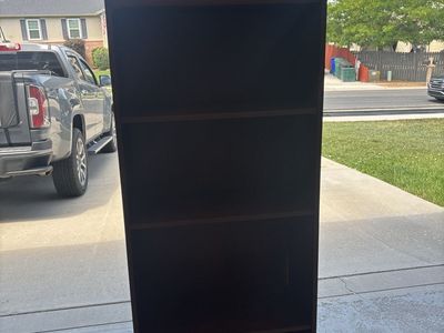 Dark Brown 6-Shelf Bookcase, Tall Storage Unit