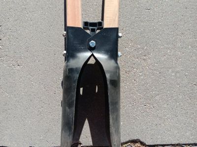 Blue Hawk Post Hole Digger - Wood Handles, Durable Metal Head