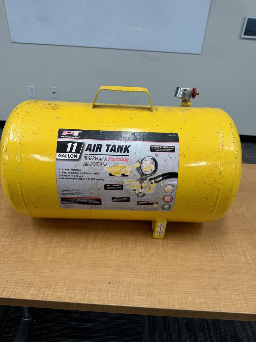 Performance Tool 11 Gallon Portable Air Tank Empty