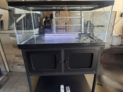 40 Gallon LED Lighted Fish Tank and Lighted Stand