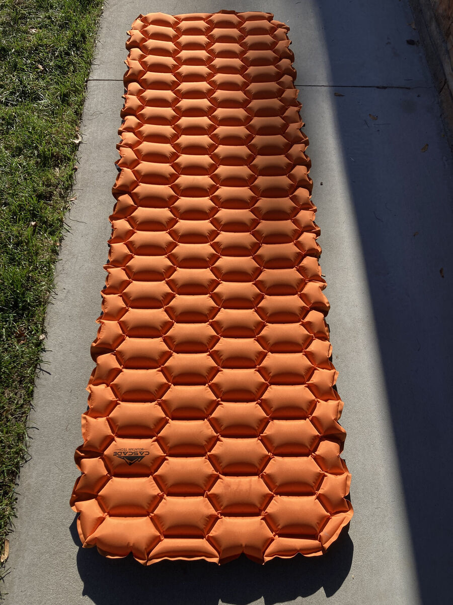 Cascade Mountain Tech camping sleeping pad 74 x 23 x 3